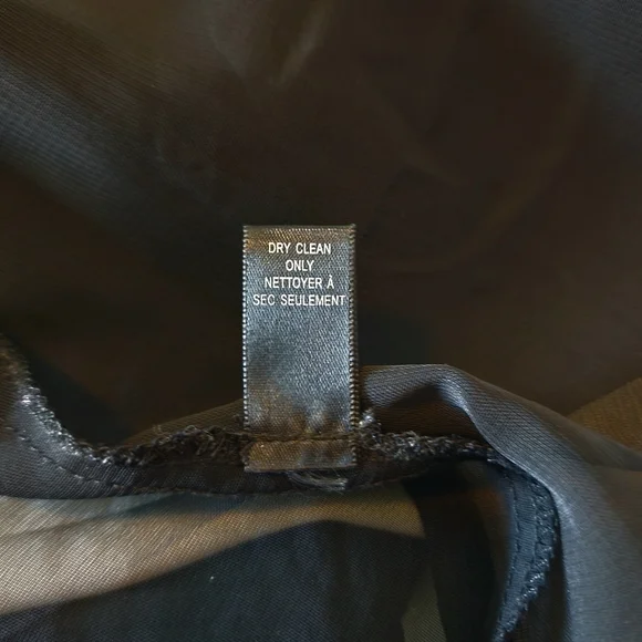 XXi Forever 21 dress cocktail black chiffon back zip & tie sleeveless sz sml - Picture 14 of 15